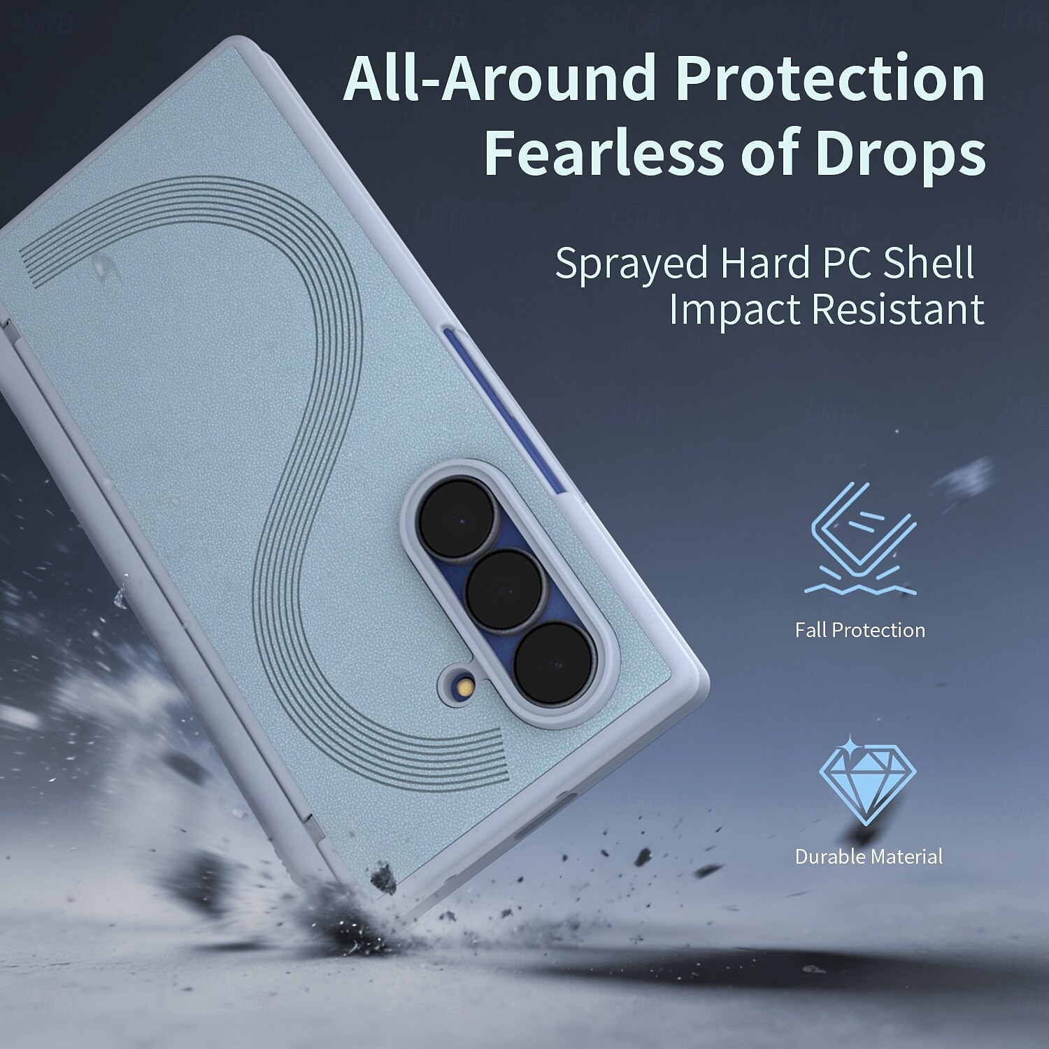 Phone Case For Samsung Galaxy Z Fold 7 Z Fold 6 Back Cover with Screen Protector with S Pen PU Leather 2026 - $20.99 –P2