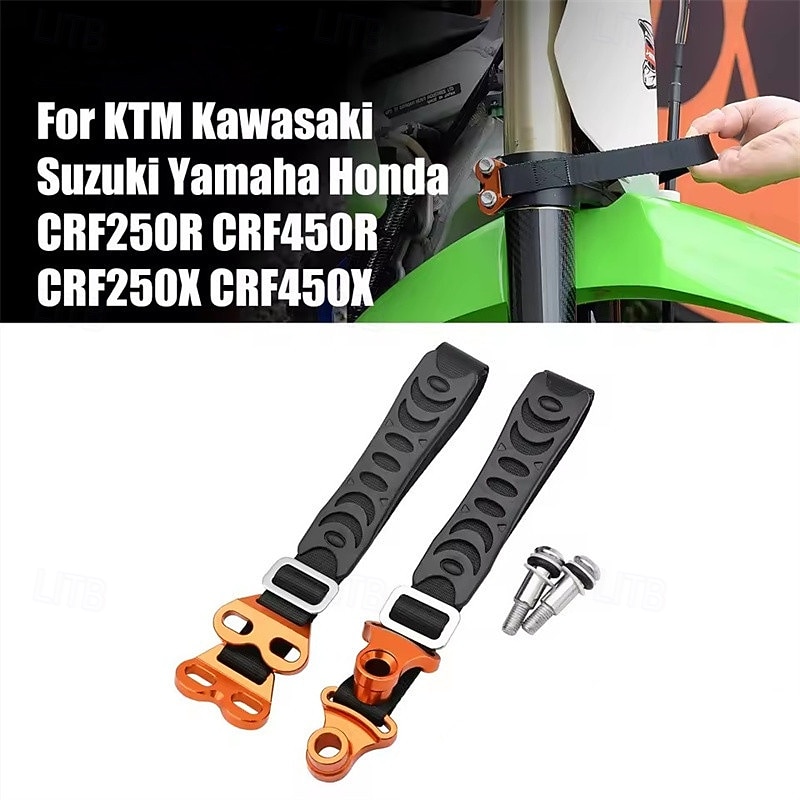 2 Pcs Motorcycle Rescue Pull Strap Set Front and Rear, Dirt Bike Lifting Belt for KTM Honda Yamaha Kawasaki Suzuki, Universal Motocross Lifting Handle for CRF250R CRF450R CRF250X CRF450X 2026 - $36.99 –P1
