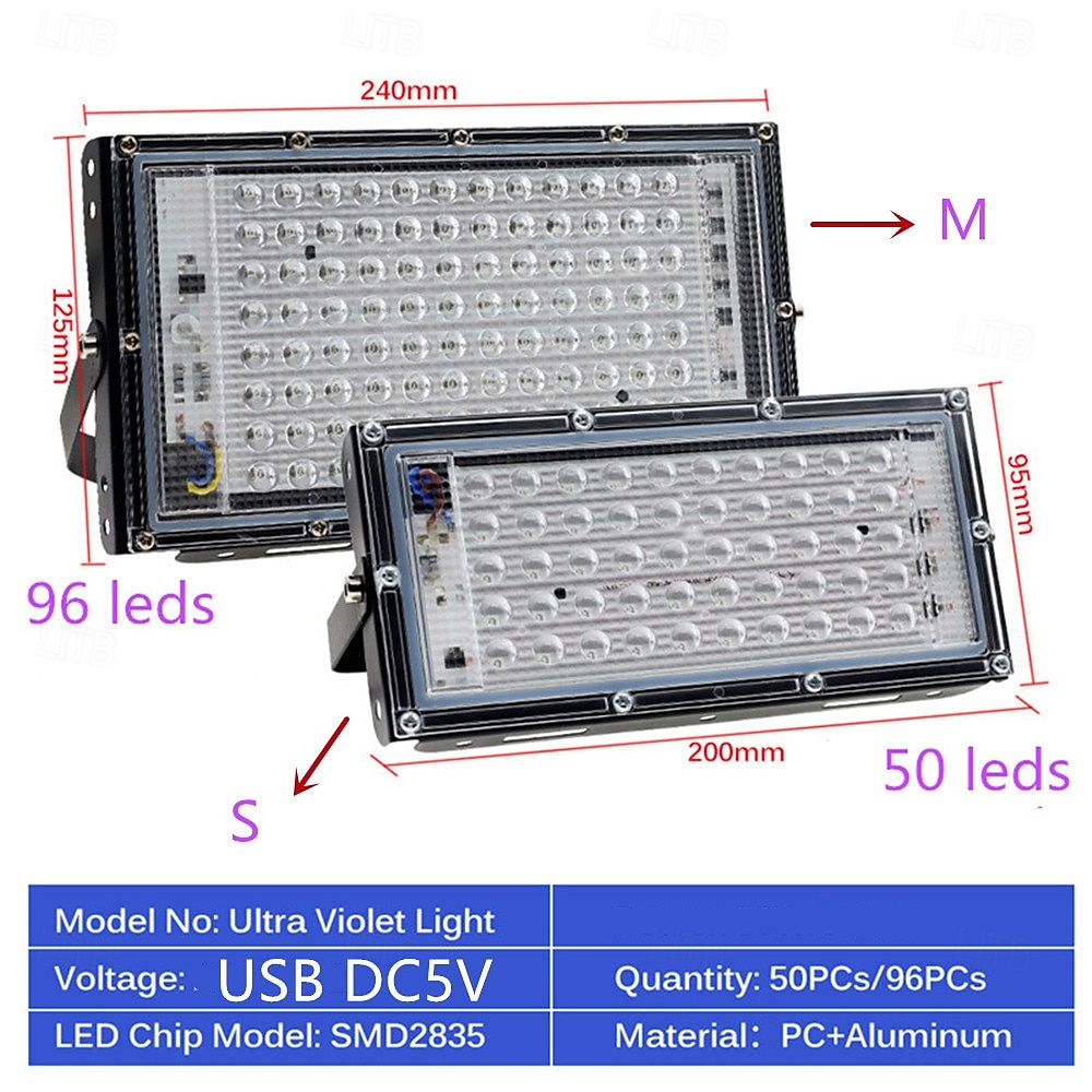 1pcs 2pcs USB Purple Light 395nm 405nm UV Curing Lamp Fluorescent Detection Lamp Shadowless Glue Curing Lamp Green Oil Resin Curing 2026 - $16.49 –P4