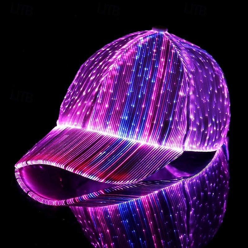 LED-Baseballkappe mit Leuchtfunktion, USB-Ladefunktion, 7 leuchtende Farben, blinkend im Dunkeln, ideal für Partys. 2026 - $46.99 –P5