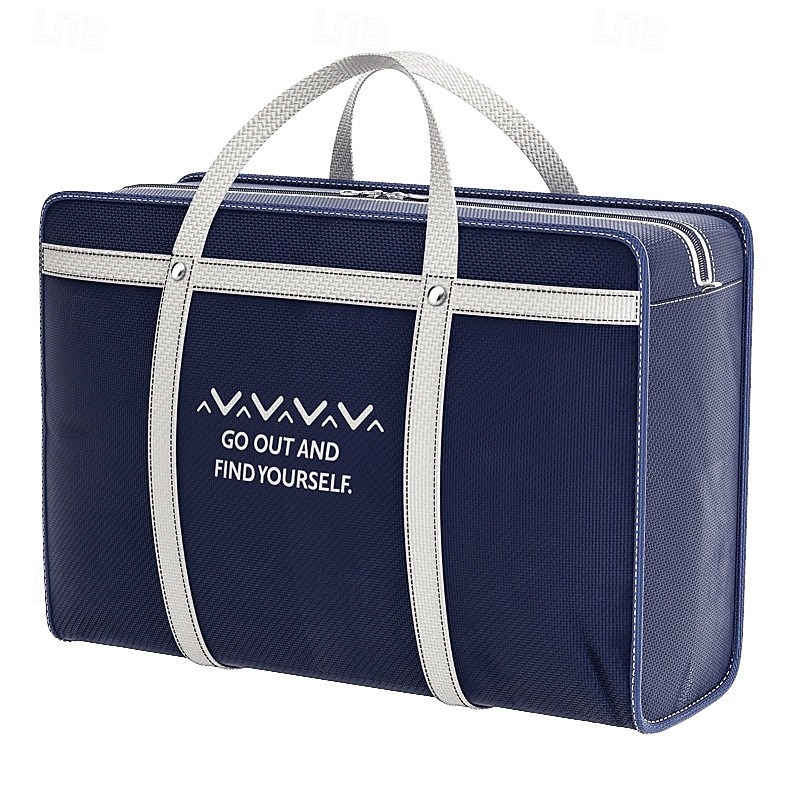 Boîtes de rangement pliables grande capacité pour vêtements, style classique bleu, poignées résistantes et fermeture éclair, organisateur de rangement multifonctionnel pour placard et sous-lit pour de 2026 ? $10.49 –P5