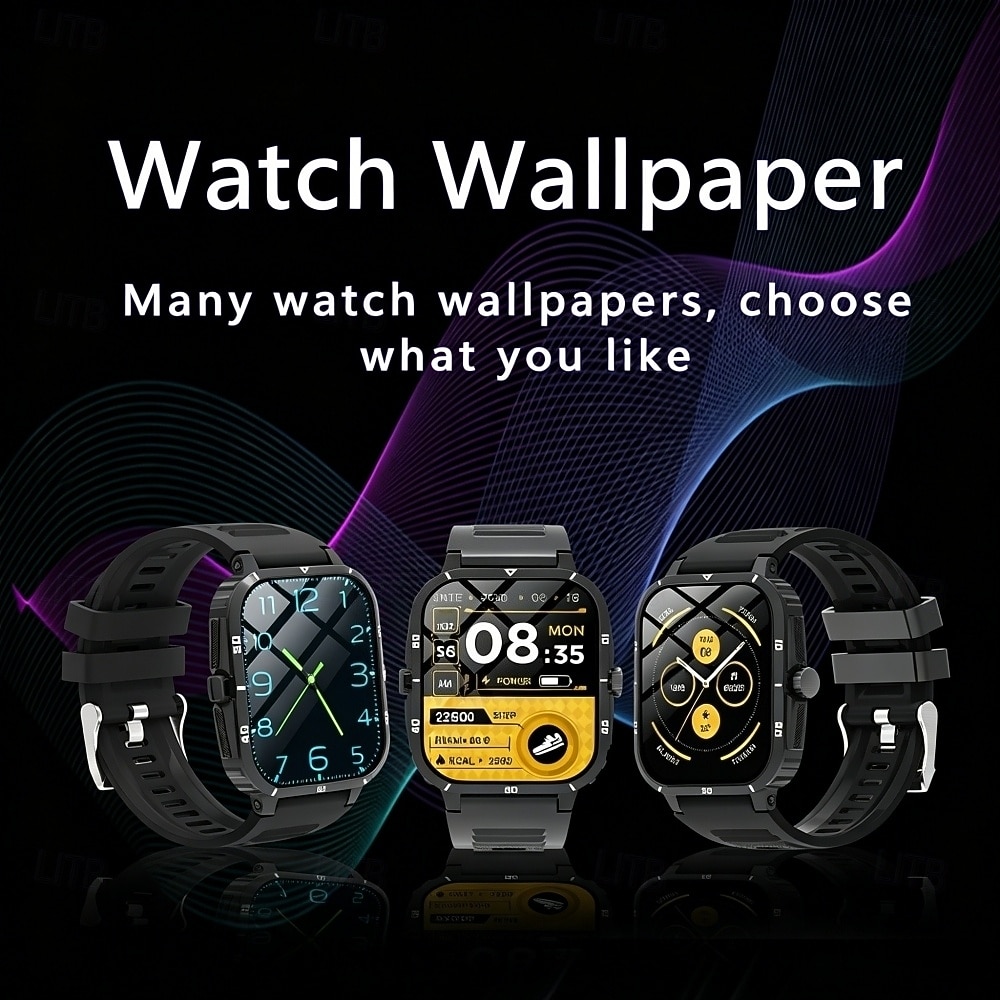 Rugged Smart Watch, Military Tactical Fitness Tracker with Heart Rate Monitor & SpO2, Waterproof Sport Smartwatch for Men Women, Compatible with iPhone Android, Ideal Birthday Gift 2026 - $28.99 –P2