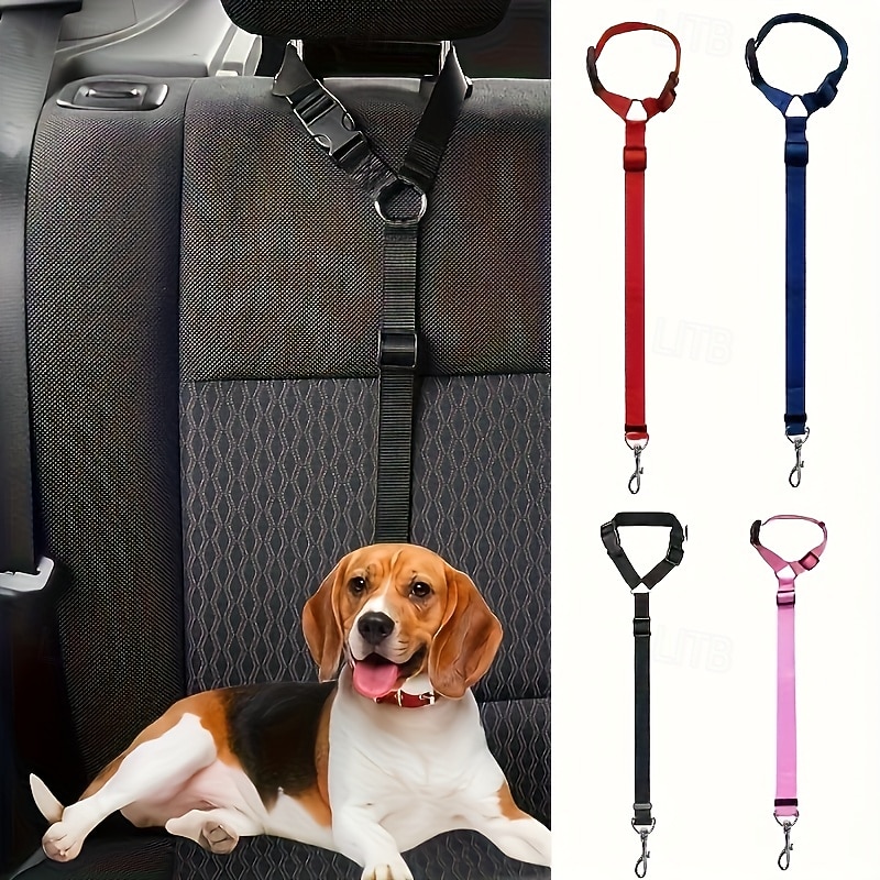 Adjustable 2-in-1 Dog Car Safety Belt Use this rear seat harness and ring to ensure your pet's safety on the road 2026 - $22.99 –P5