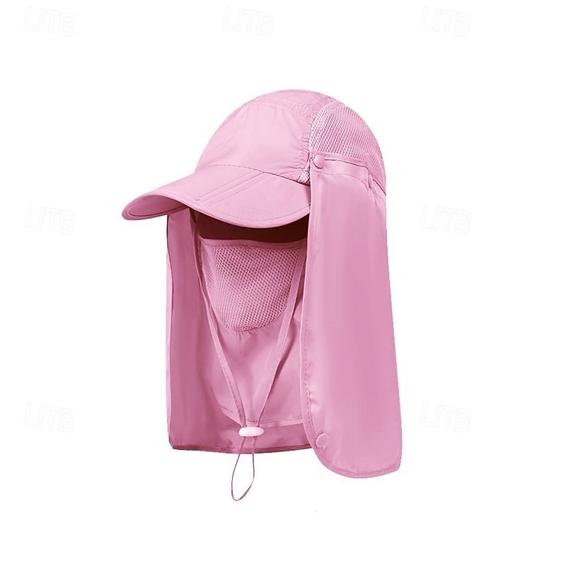 Heren outdoor zonnehoed met nekflap, zomerse UV-beschermende visserspet, ademend lichtgewicht gezichtsscherm voor wandelen, kamperen en vissen &buitenactiviteiten 2026 - $18.99 –P7