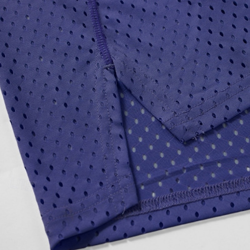 Herre Ensfarget Treningstank topp Singlet til jogging Gymtopp Sommer Vår Netting Ermeløs Hurtigtørkende Komprimering Fukttransport Pustende Treningsøkt Løp Vandring Jogge Blå Svart Hvit Sports 2026 - $16.99 –P14