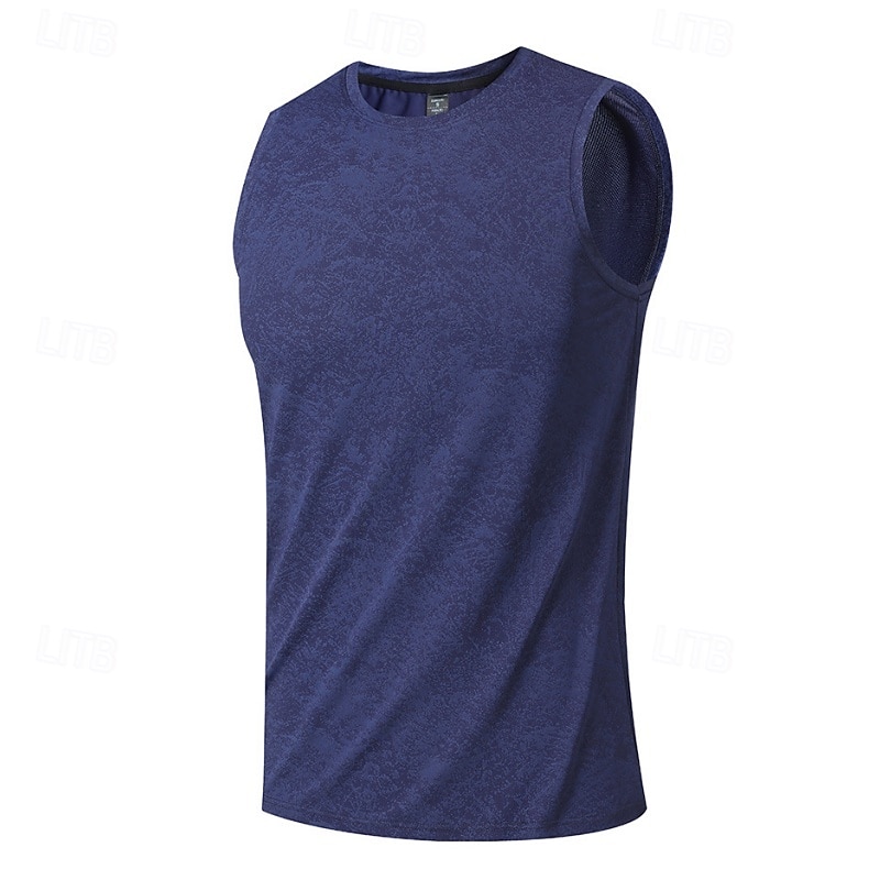 Homme Débardeur Gilet Sous-Vêtements T-shirt sans manches Sans manches Col ras du cou Été Printemps Uni Mode Léger Classique Séchage Rapide Salle de sport Rue Sports Bleu Blanche bleu marine T-shirt de 2026 ? $20.99 –P14