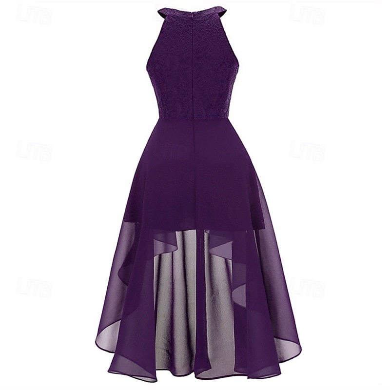 Women's Midi Dress Chiffon Dress Casual Dress Elegant Fashion Modern Outdoor Vacation Party Regular Fit Plain Sleeveless Halter Neck Blue Pink Purple Summer Spring 2026 - $39.99 –P17