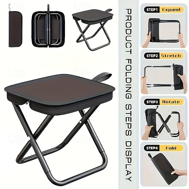 Portable Folding Chair Adult Heavy-Duty Portable Folding Chair with a 440 lbs Weight Capacity, Lightweight and Sturdy Frame, Compact Foldable Outdoor Chair with Portability, Stool-Like, Weather-Resist 2026 - $14.99 –P4
