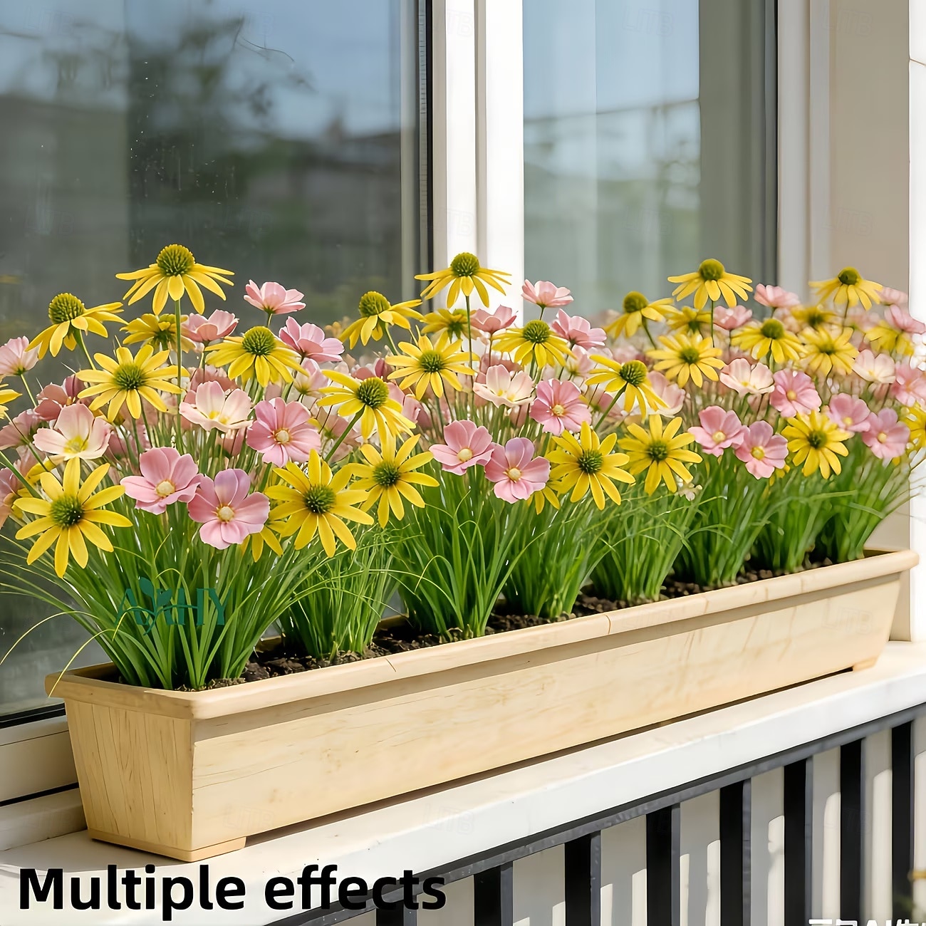 20Pcs Artificial Outdoor Flowers and Bulbous Grass, Plastic Replica Gerbera Daisy and Bulbous Grass Ground Plants, Suitable for Garden, Patio, Hotel Decoration, Easy to Care for All Seasons 2026 - $29.99 –P4