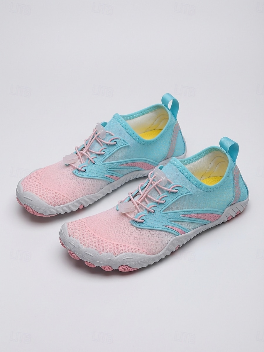 Zapatillas acuáticas descalzas rosas y azules para mujer, calcetines acuáticos antideslizantes de secado rápido, calzado ligero y transpirable para la playa, natación, snorkel, buceo y surf. & 2026 - $34.99 –P3