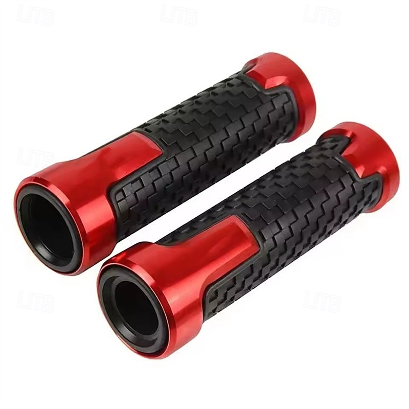 Uchwyty motocyklowe 7/8", uniwersalne 22 mm, antypoślizgowe, aluminiowe, gumowe uchwyty CNC do kierownicy skutera sportowego, ergonomiczne i wygodne końcówki kierownicy, 1 para 2026 - $15.99 –P5