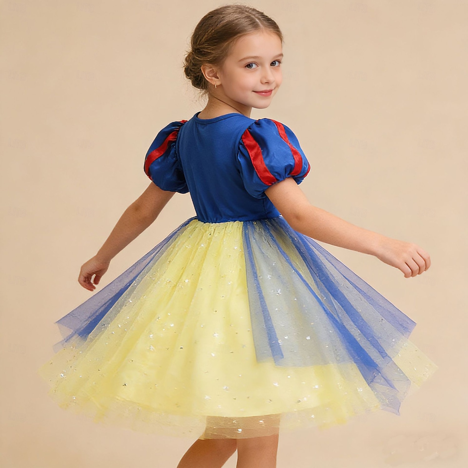 Snøhvit Snøhvit Prinsesse Kjoler Cosplay kostyme Drakter Film Mote søt stil Tutuer for Jente Barne Maskerade Daglig Fest Ferie 2026 - $41.99 –P6
