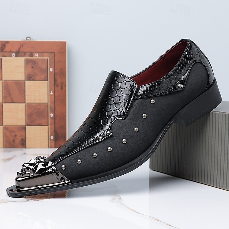Homens Clássico Casual Diário Pele PU Confortável Respirável Sem Atacadores Preto Branco Vermelho Verão Primavera Outono de 2026 por $59.99 –P2