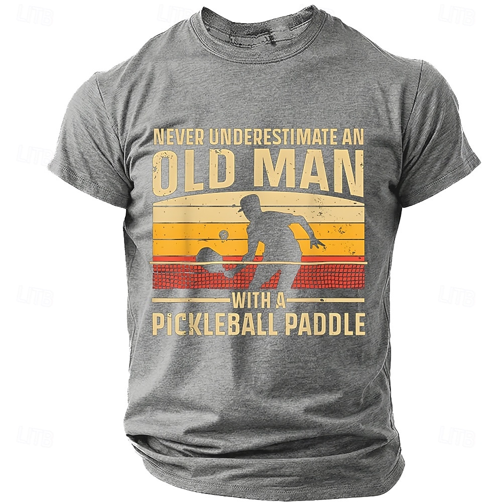 Homme Vieil Homme Pickleball T-shirt Manche Courte T-shirt Impression 3D Col ras du cou Chemise Mode Quotidien Quotidien Rue Rouge Été Printemps Vêtement Tenue S M L XL XXL XXXL de 2026 ? $18.99 –P8