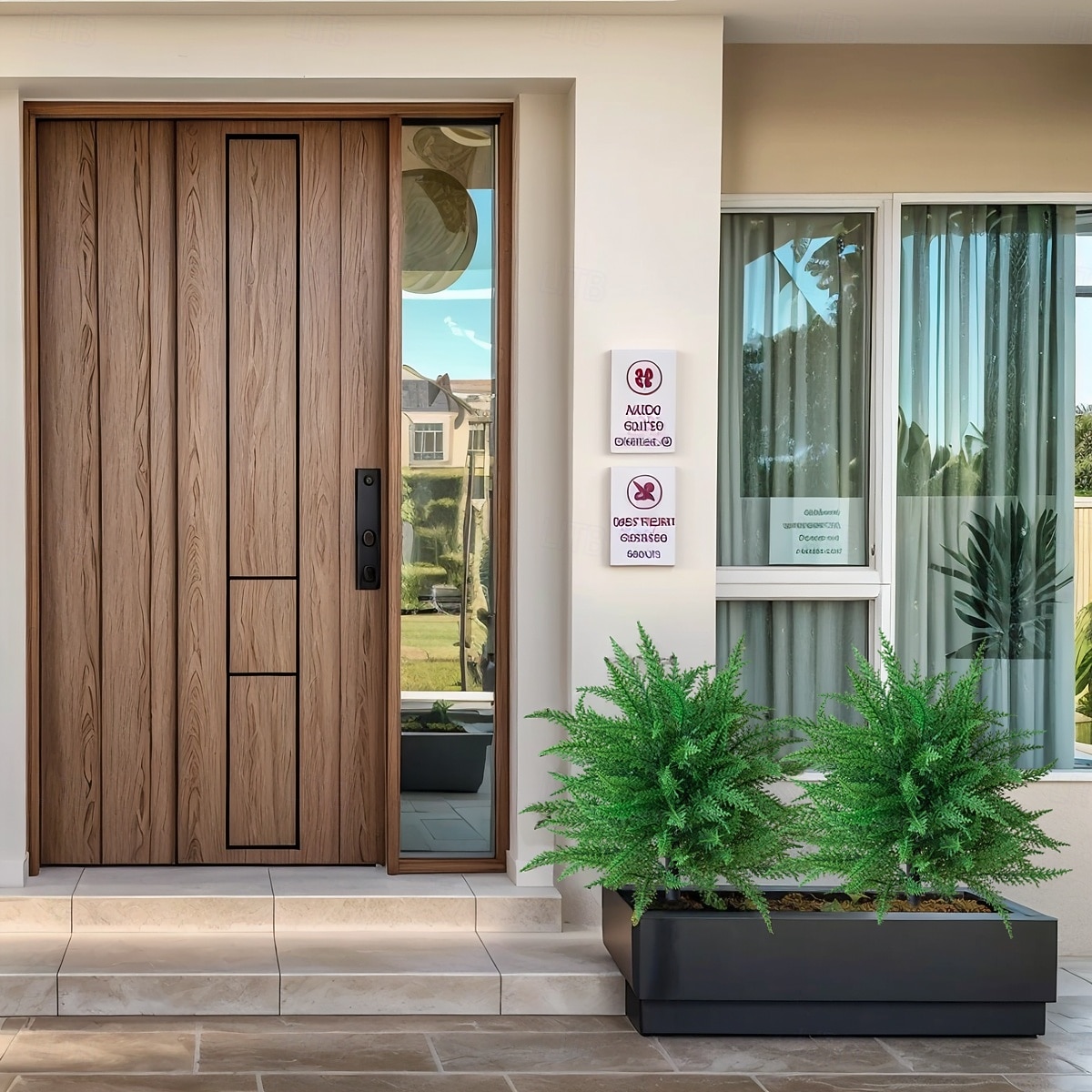 umělý zahradní rostlinný klas, umělá venkovní zeleň, 22palcová umělá rostlina do květináčů, do půdy, na terasu, do dvora a na sváteční dekoraci 2026 - $30.99 –P10