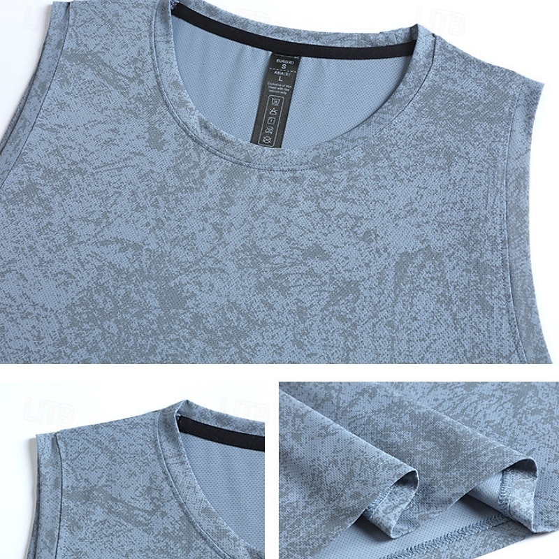 Homme Débardeur Gilet Sous-Vêtements T-shirt sans manches Sans manches Col ras du cou Été Printemps Uni Mode Léger Classique Séchage Rapide Salle de sport Rue Sports Bleu Blanche bleu marine T-shirt de 2026 ? $20.99 –P6