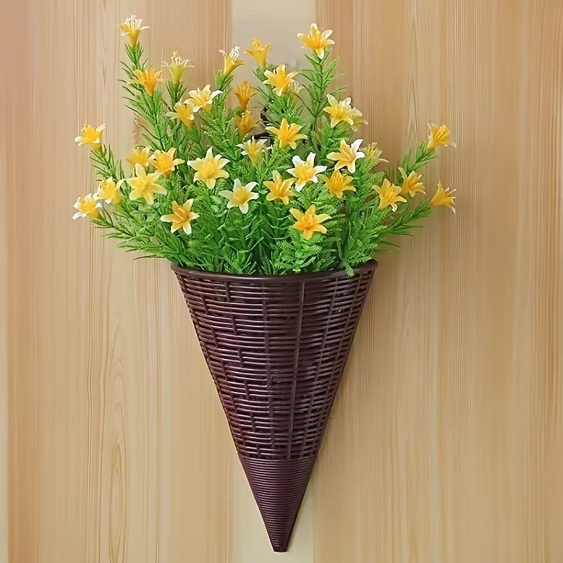 Lot de 6 paniers à fleurs suspendus décoratifs, style triangulaire, tressés, parfaits pour décorer votre intérieur (Noël, Halloween, etc.). Idée cadeau idéale. de 2026 ? $21.99 –P4