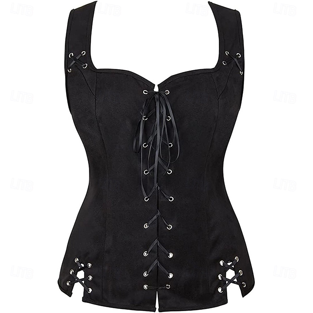 Retrò Vintage Medievale Rinascimento Corsetto Pirata Vichingo Elfico Costume Per donna Celtico Costumi da pirata Fantasia Halloween Carnevale Mascherata Casual Quotidiano LARP Fiera Rinascimentale del 2026 a $34.99 –P4