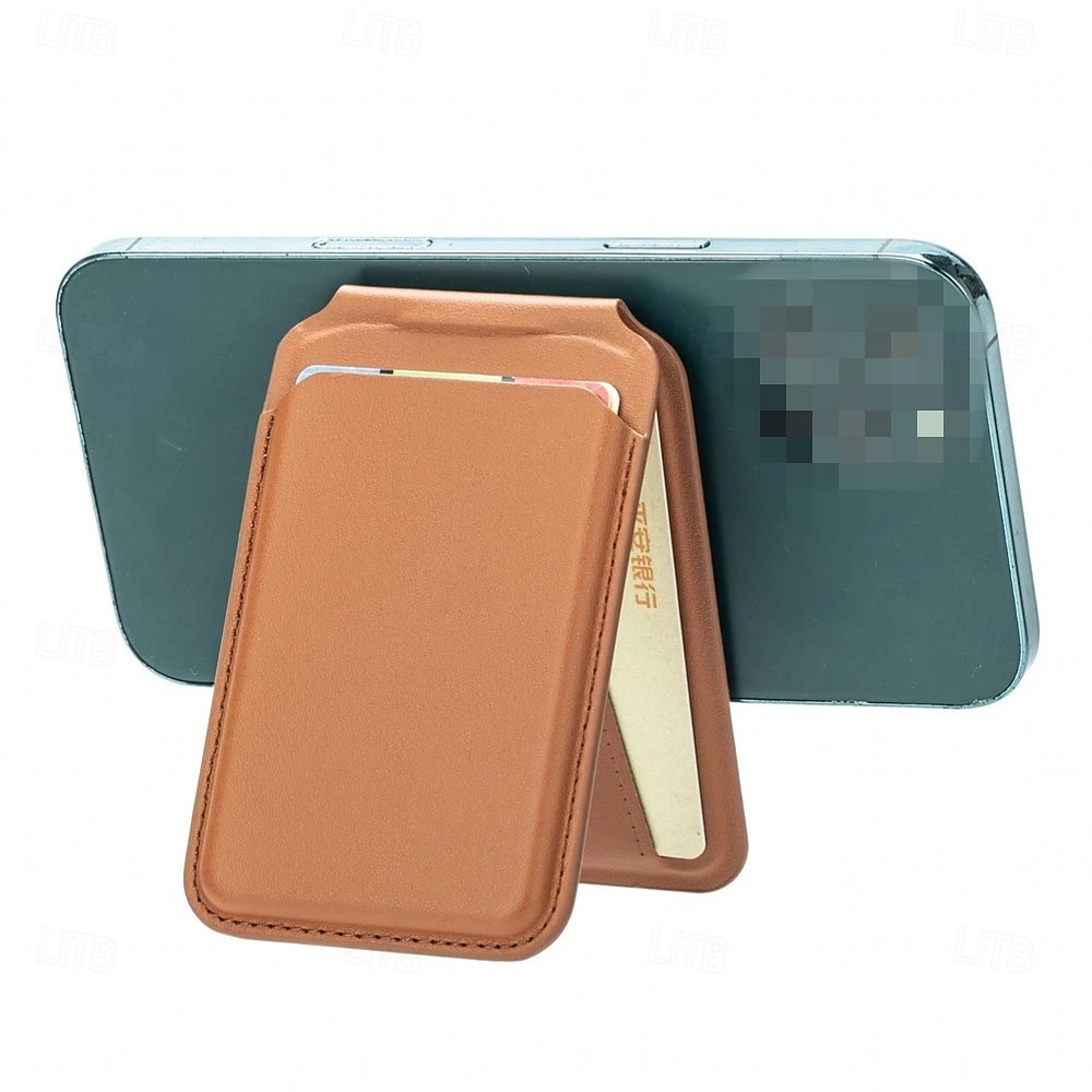 Portefeuille magnétique robuste en cuir avec étui de rangement et support intégré, porte-cartes sécurisé, pochette de rangement pour cartes bancaires et d'identité, accessoires pour porte-cartes en de 2026 ? $23.99 –P18