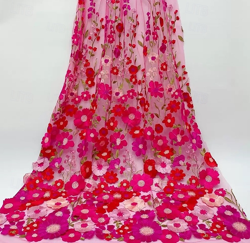 Mořská panna party šaty vintage šaty svatba svatební host Ankle délky krátký rukáv s kulatým výstřihem tyl s výšivkami šaty 2026 - $159.99 –P2