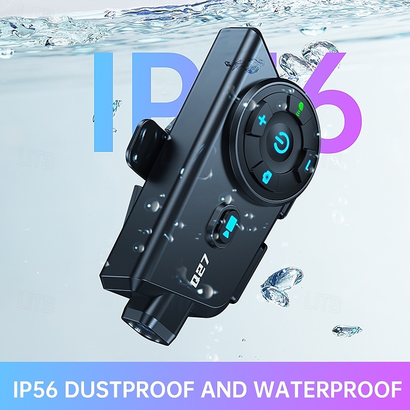 Q27 Motorcycle Helmet Bluetooth Headset with 720P HD Camera, Wireless Intercom Walkie-Talkie System, Video Recorder & Photo Capture, IP56 Waterproof, HD Audio for Motorbike Riding Dash Cam 2026 - $78.99 –P4