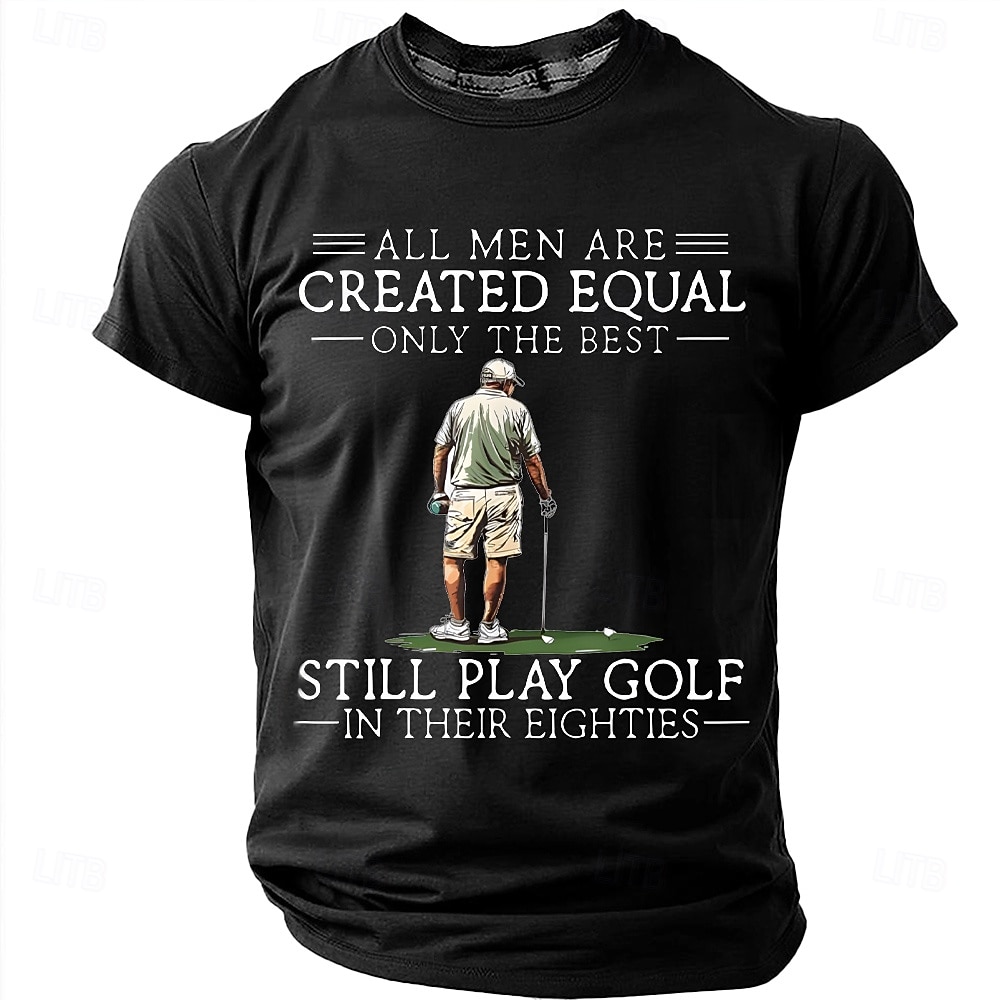Herren Golf T Shirt Kurzarm T-Shirt 3D-Druck Rundhalsausschnitt Hemd Mode Täglich Täglich Straße Rote Dunkelgrün Sommer Frühling Bekleidung S M L XL XXL XXXL 2026 - $18.99 –P2