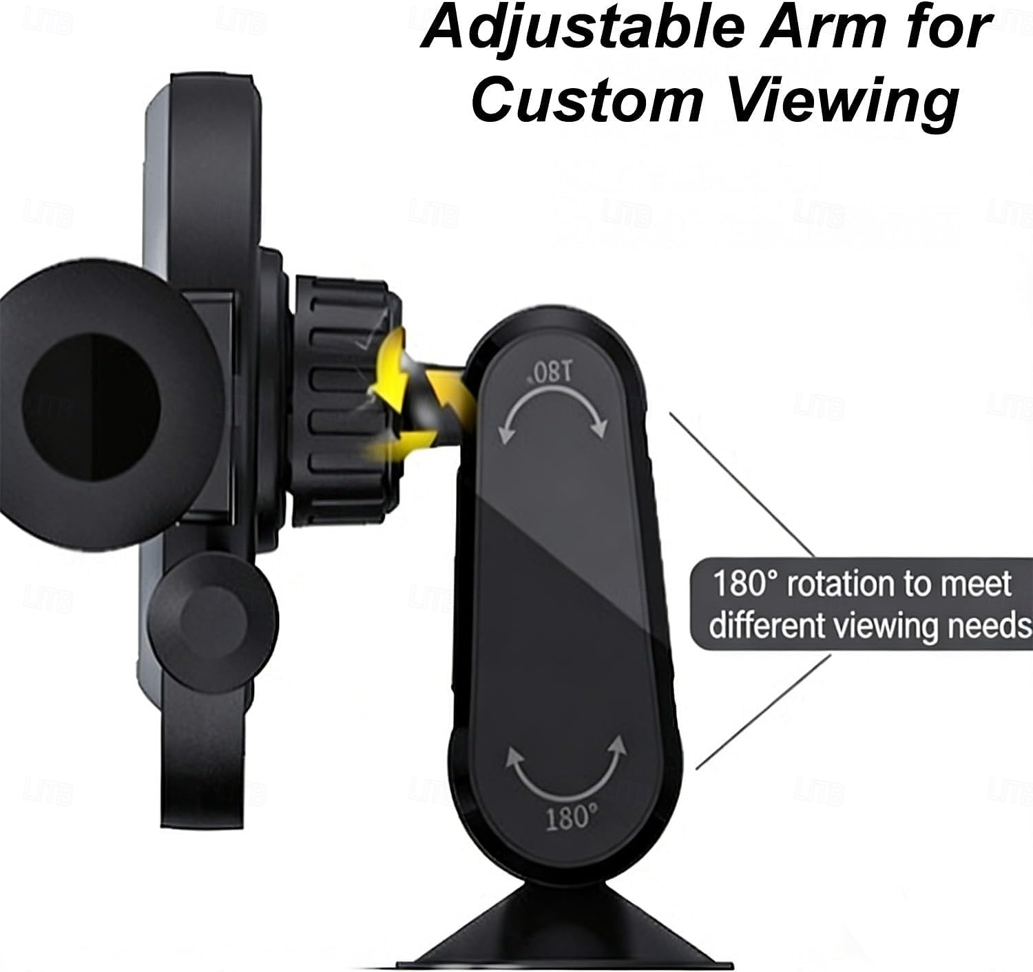 Soporte universal de 360° para teléfono móvil en el salpicadero de tu coche, con clip de resorte, brazo ajustable con abrazadera para teléfono móvil, soporte para smartphones de 4 a 7 pulgadas, sin 2026 - $13.99 –P5