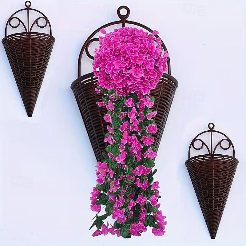 Lot de 6 paniers à fleurs suspendus décoratifs, style triangulaire, tressés, parfaits pour décorer votre intérieur (Noël, Halloween, etc.). Idée cadeau idéale. de 2026 ? $21.99 –P3