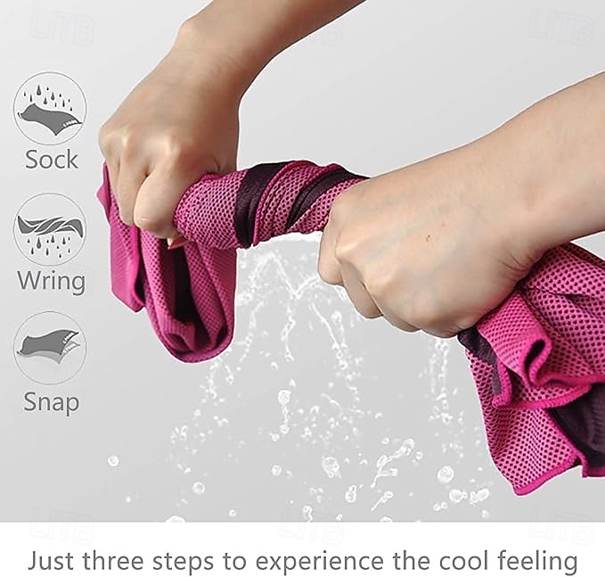 4 Packs Cooling Towel (31.5"x 12"), Ice Towel, Microfiber, Soft Breathable Chilly Towel Stay Cool for Yoga, Sport, Gym, Workout, Camping, Fitness, Running, Workout & More Activities (Multicolor) 2026 - $21.99 –P2