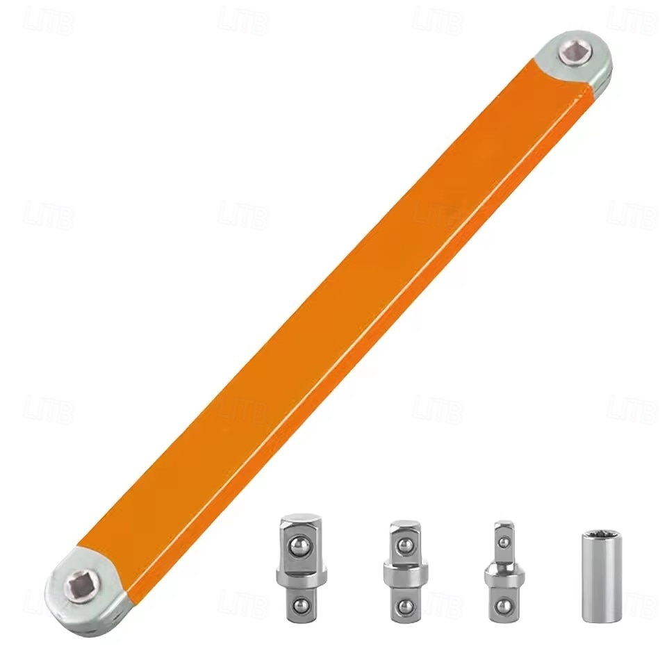 Universele offset verlengsleutel, sleutel voor krappe ruimtes met een 3/8" aansluiting. &1/4" aandrijfadapters voor moeilijk bereikbare plaatsen, professionele doe-het-zelf autogereedschapset, 2026 - $37.99 –P3
