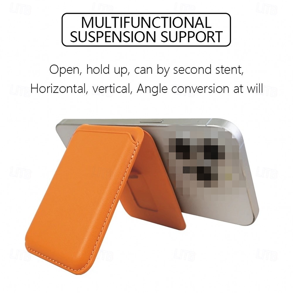 Portefeuille magnétique robuste en cuir avec étui de rangement et support intégré, porte-cartes sécurisé, pochette de rangement pour cartes bancaires et d'identité, accessoires pour porte-cartes en de 2026 ? $23.99 –P7