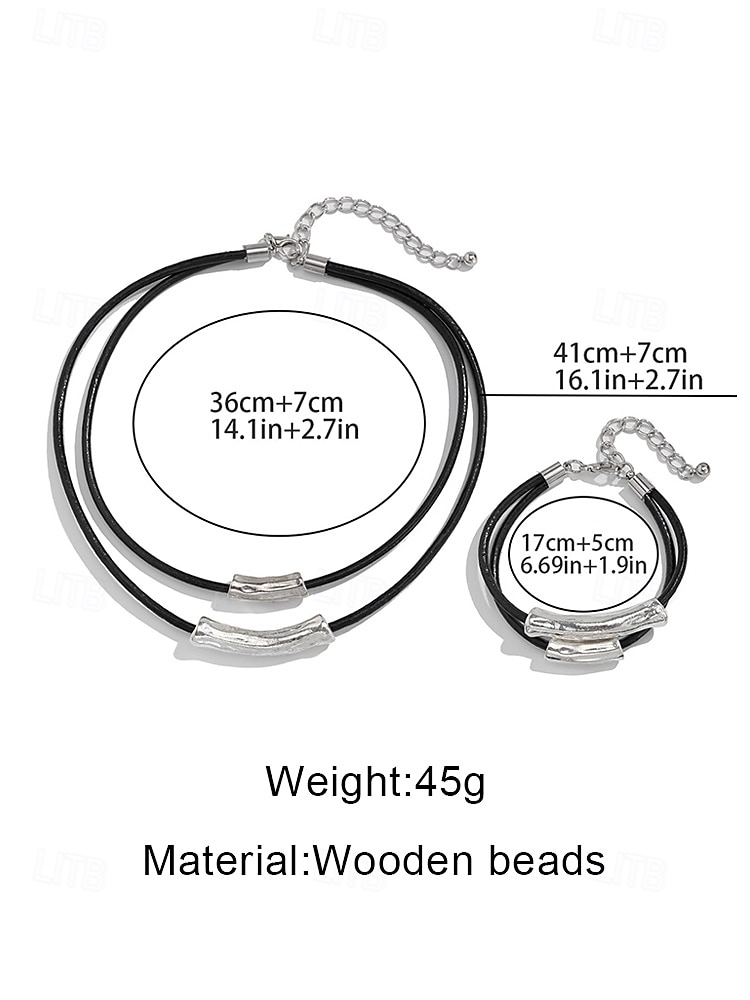 Women's Bohemian Alloy Necklace and Bracelet Set, Layered Statement Jewelry for Beach Vacation, Resort Wear, Casual Summer Outfits and Everyday Fashion 2026 - $11.99 –P8