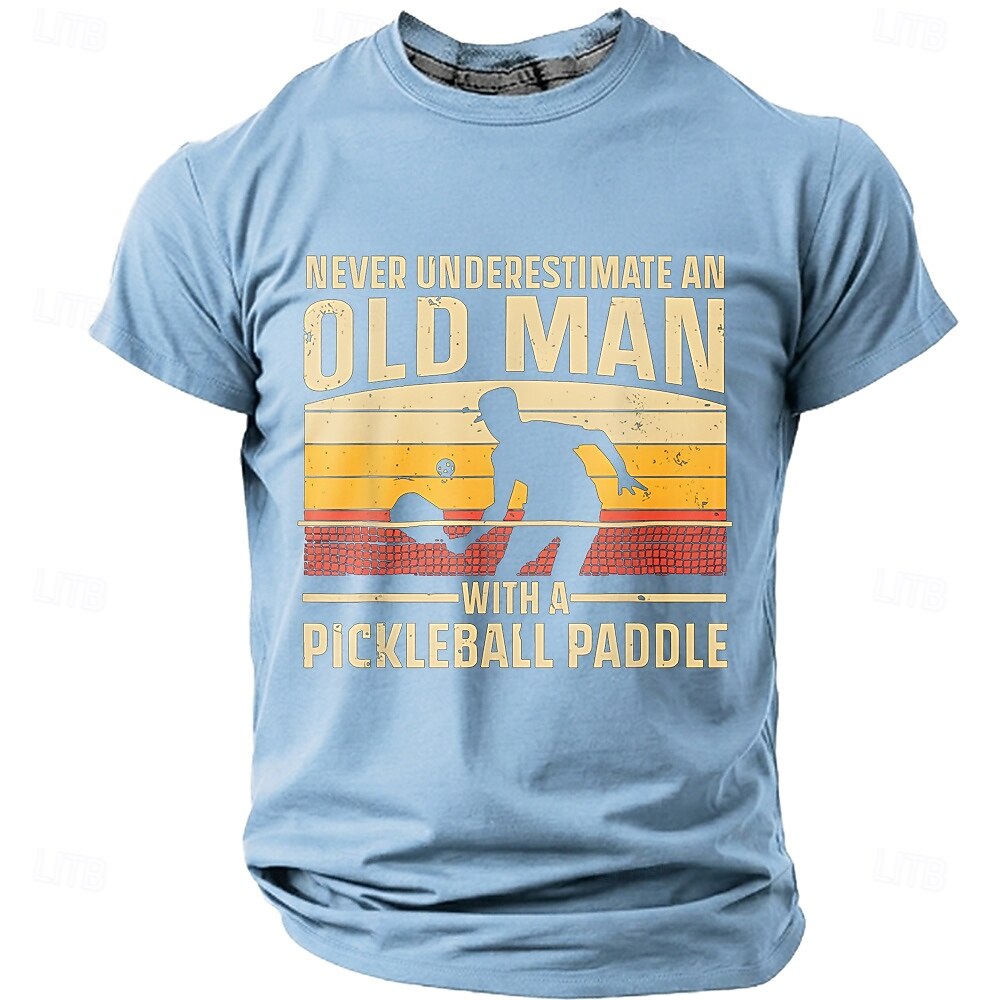 Homme Vieil Homme Pickleball T-shirt Manche Courte T-shirt Impression 3D Col ras du cou Chemise Mode Quotidien Quotidien Rue Rouge Été Printemps Vêtement Tenue S M L XL XXL XXXL de 2026 ? $18.99 –P10