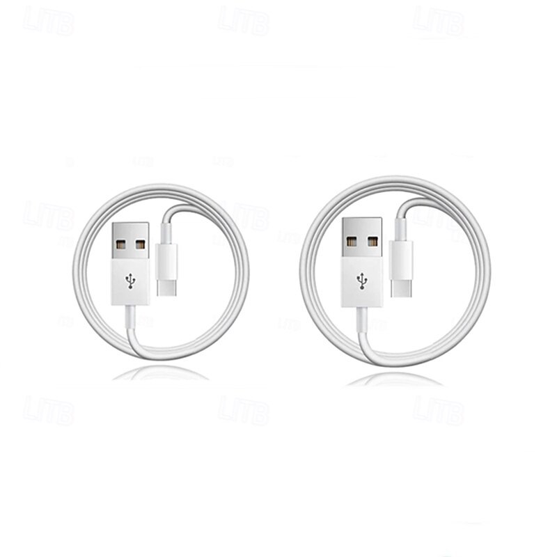 2026年 iPhone 17 Pro Max Plus用USB Type-Cケーブル2本セット、USB Type-AからType-Cへの高速充電コード、データ同期ケーブル（iPhone 16 15、iPad Pro Air、Samsung Galaxy S26 S25 S24 S23 Pro Maxに対応）  コレクション – MXN $253.55 –P8