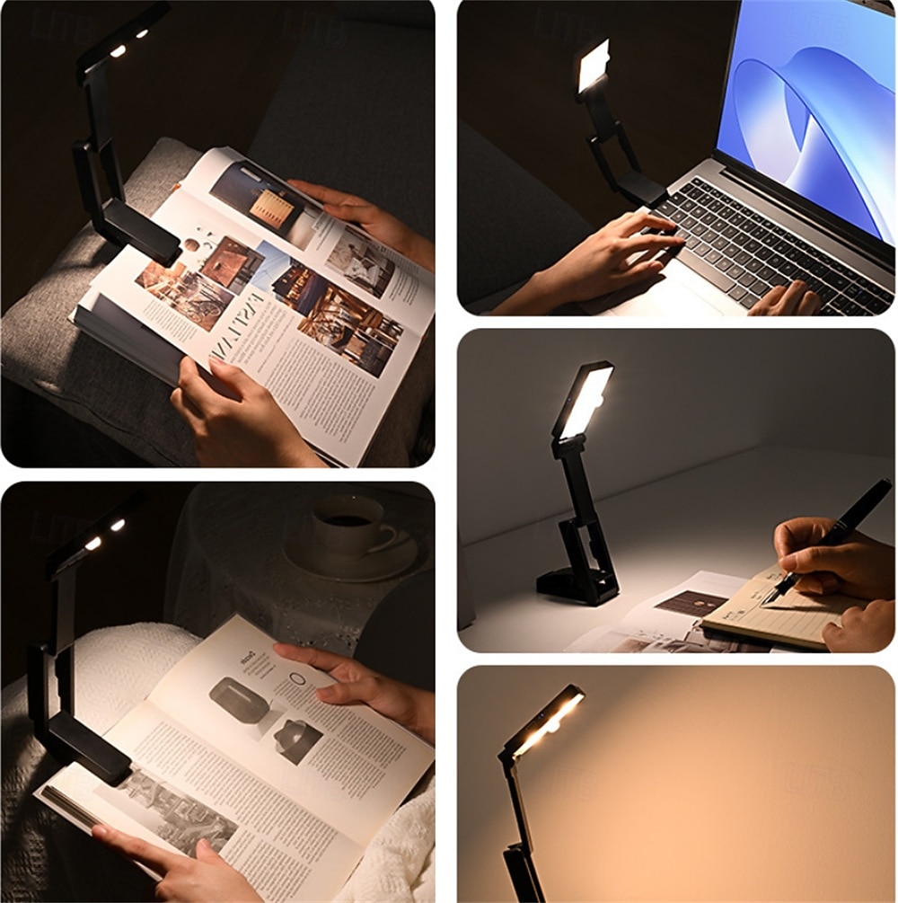 1 db 2 db hordozható összecsukható lámpa USB töltéssel, összecsukható LED asztali lámpa, energiatakarékos, újratölthető LED olvasólámpa 2026 - $17.49 –P4