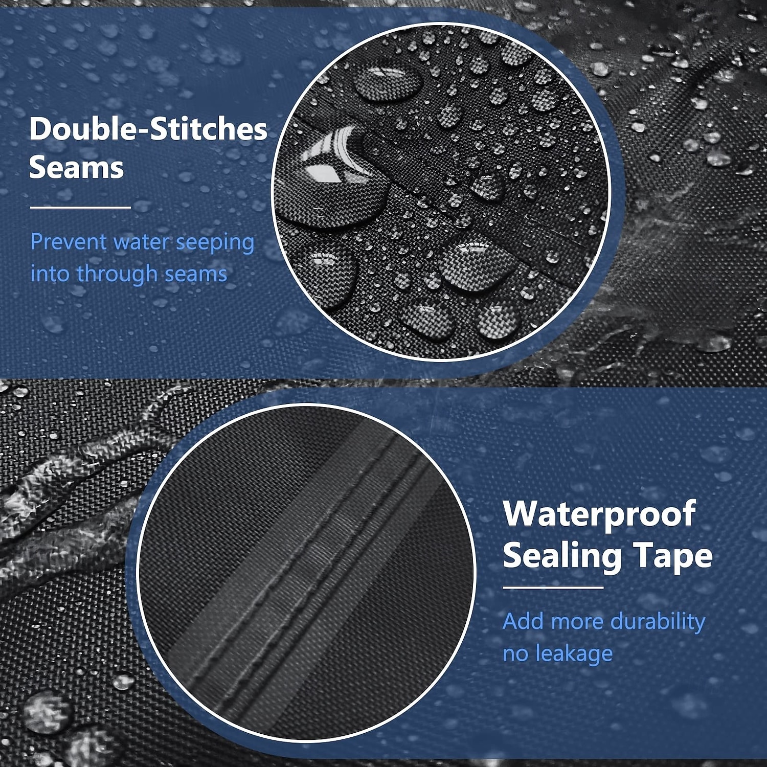 Capa impermeável para móveis de exterior, conjunto de 4 peças para sofá, cadeiras de jardim e mesa de centro, resistente ao vento com fivela, preta. de 2026 por $64.05 –P2