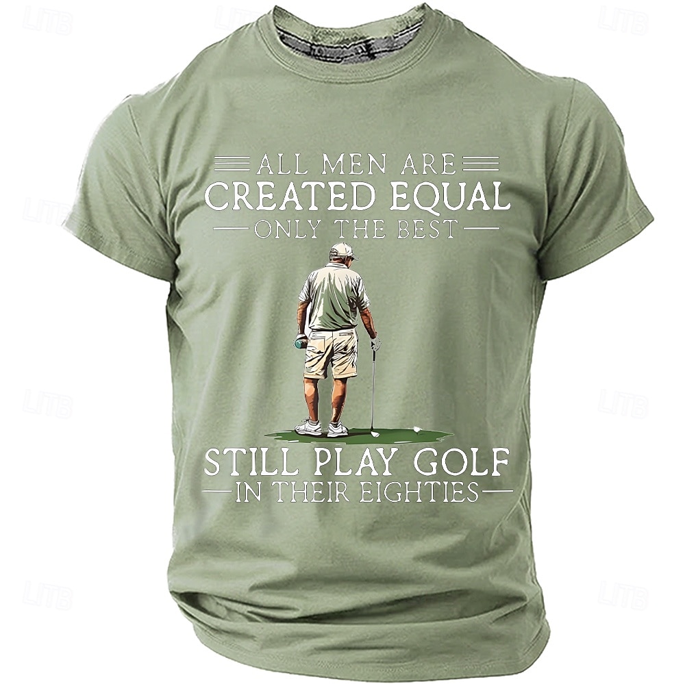 Herren Golf T Shirt Kurzarm T-Shirt 3D-Druck Rundhalsausschnitt Hemd Mode Täglich Täglich Straße Rote Dunkelgrün Sommer Frühling Bekleidung S M L XL XXL XXXL 2026 - $18.99 –P1