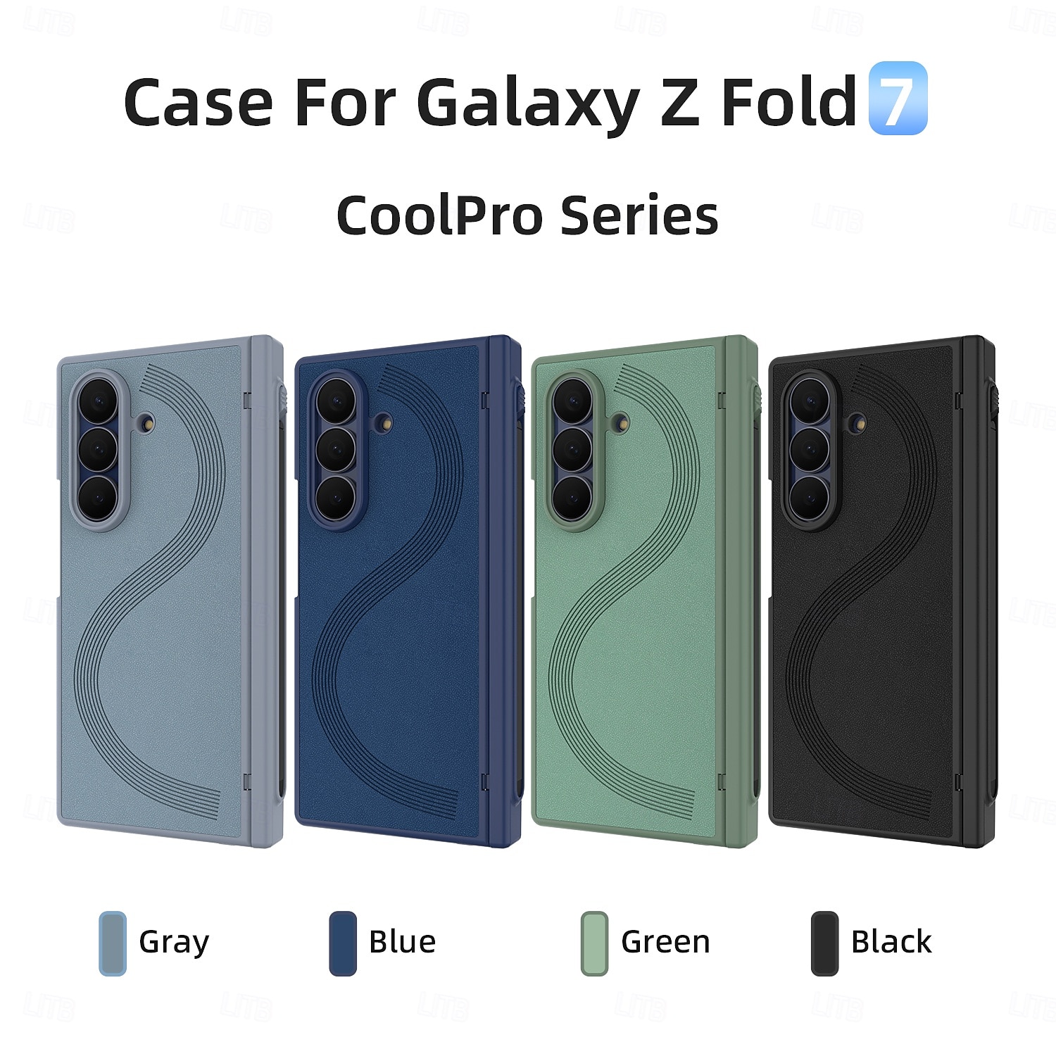 Phone Case For Samsung Galaxy Z Fold 7 Z Fold 6 Back Cover with Screen Protector with S Pen PU Leather 2026 - $20.99 –P9