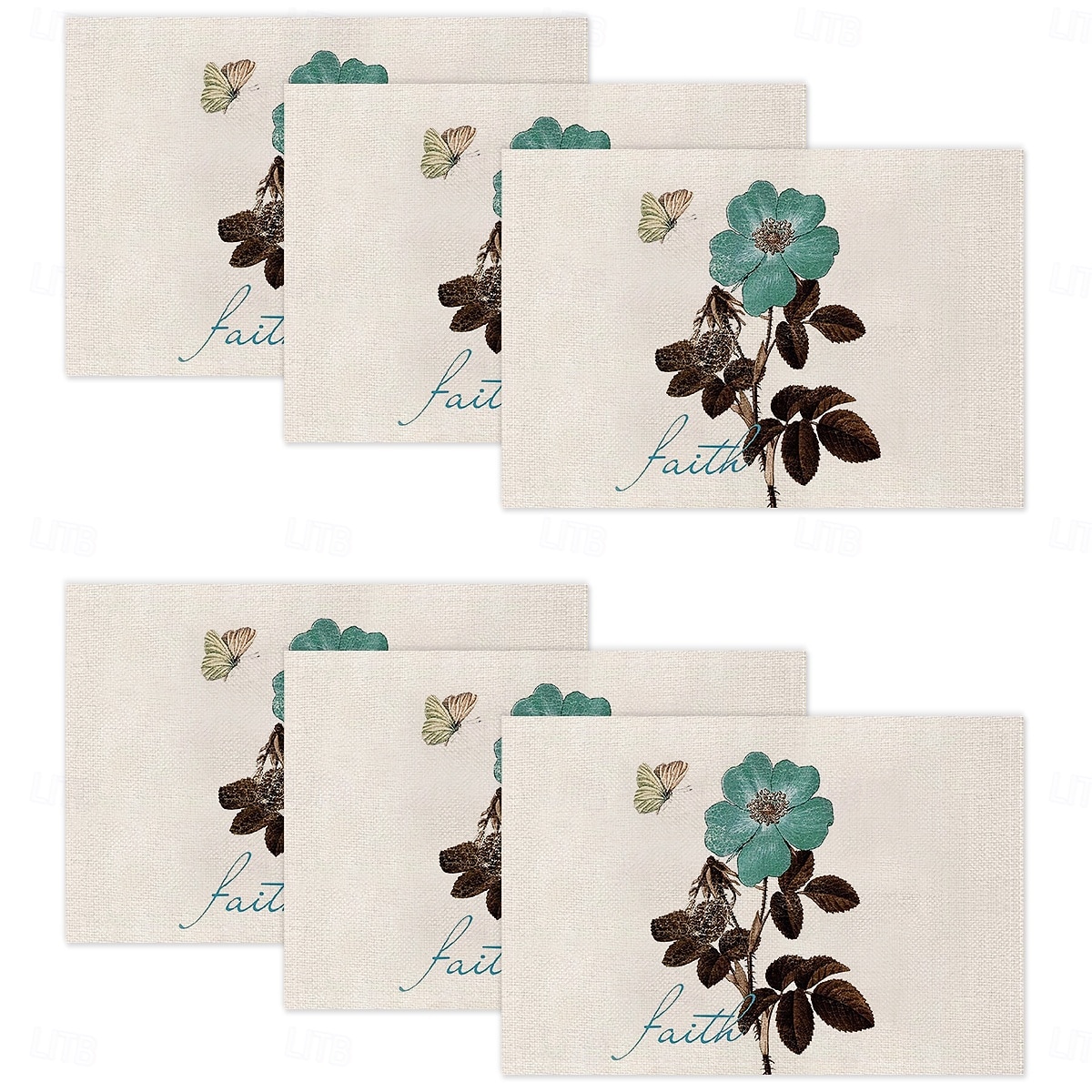 Τραπεζομάντιλο με πεταλούδα ίριδας τεσσάρων εποχών, ορθογώνιο κάλυμμα τραπεζιού από 100% πολυεστέρα, σχέδιο με λουλουδάτο μοτίβο πεταλούδας, πλένεται στο πλυντήριο, ανθεκτικό στη θερμότητα, 2026 - $9.49 –P10