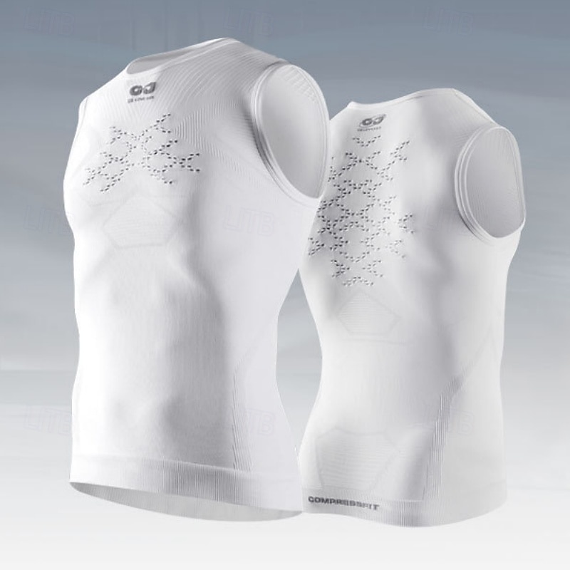 Voor heren Wielrenvest Effen kleur Mouwloos Fietsen Ves / Mouwloos met 3 achterzakken Sneldrogend Zacht Comfortabel Vochtregelerend Sport Zwart Wit Grijs Kleding 2026 - $25.99 –P4