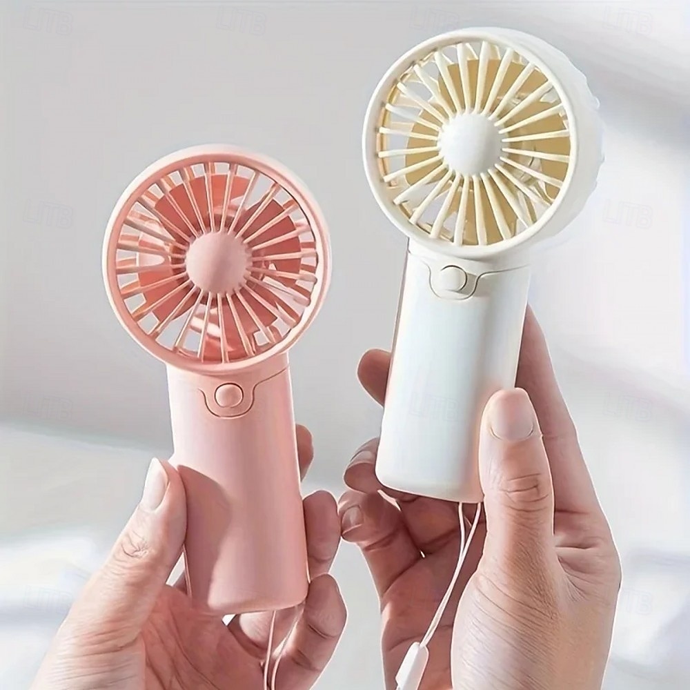 Cute Mini Fan Portable Handheld Fan Lightweight Handy Fan Pocket Size Low Noise Small Electric Fan Student Gift AA Battery Cooling Portable Hand Fan for Outdoor Home 2026 - $9.99 –P1