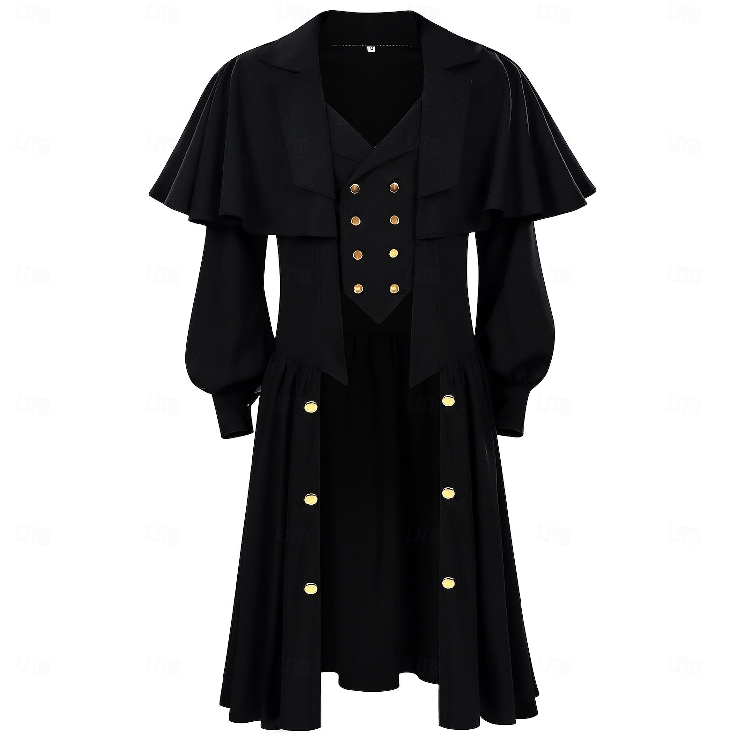 Gotic Medieval Renascentist Geacă Mâneci Lungi Vampiri Pirat Costume de fancy Bărbați Fantezie Halloween Carnaval Petrecere Târgul Renașterii LARP Adulți Geacă 2026 - $66.99 –P1