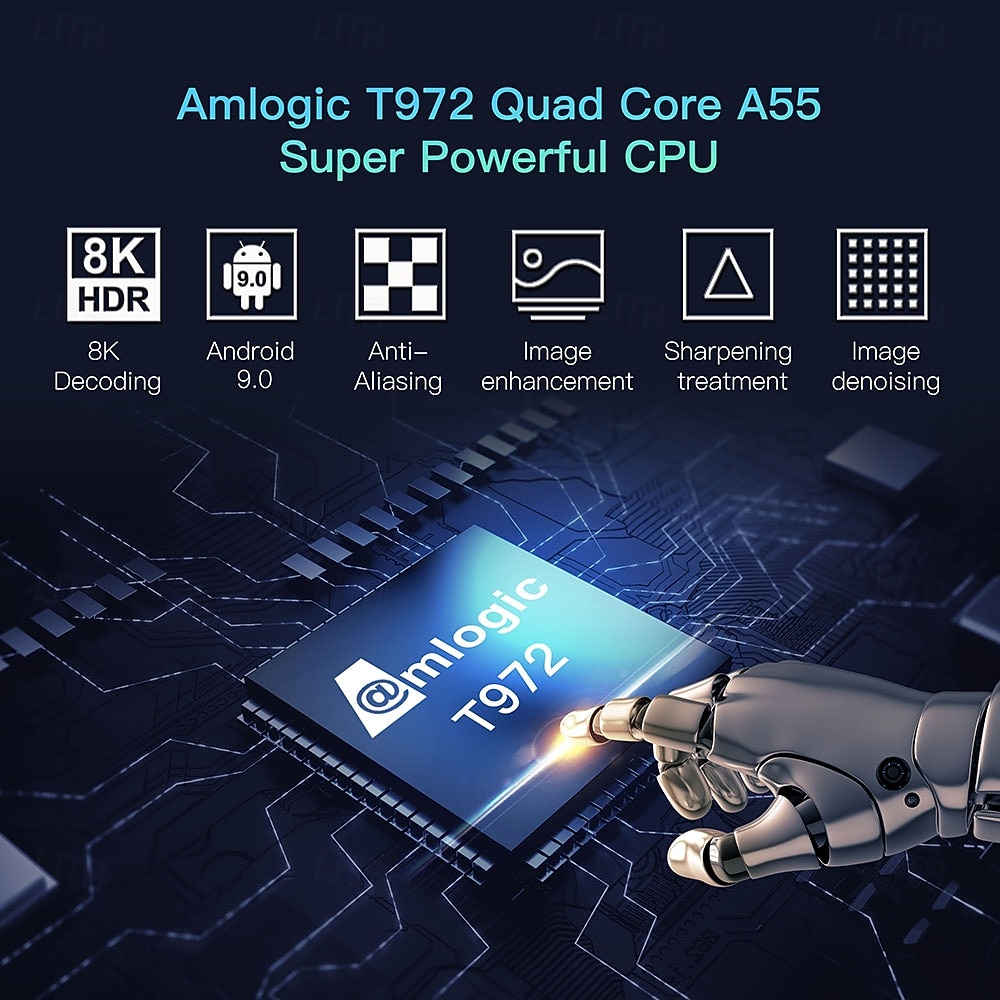 Videoproiettore intelligente con supporto nativo 1080p, decodifica 8K, sistema operativo Android 9.0, Wi-Fi dual band 5G, HDR 10+. &Proiettore audio Dolby per i Mondiali di calcio del 2026, per del 2026 a $278.49 –P12