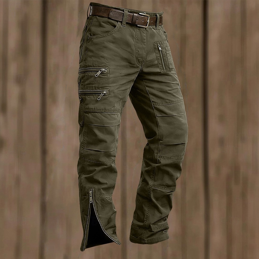 Herren Cargo-Hosen Taktische Hose Bein mit Reißverschluss Einfach Komfort Atmungsaktiv Volle Länge Lässig Täglich Outdoor Urlaub Lässig Schwarz Armeegrün Unelastisch 2026 - $80.99 –P1