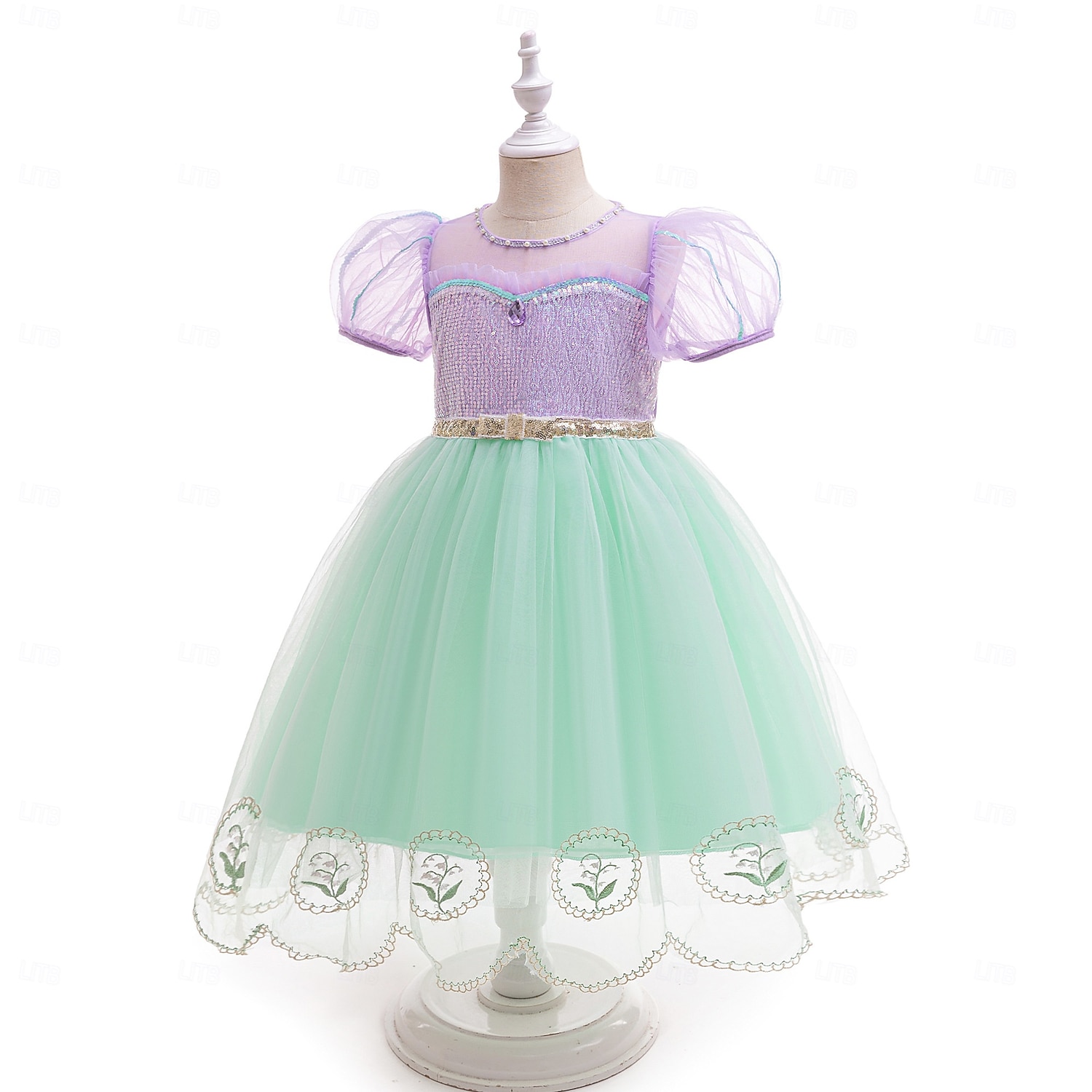 Syrena Księżniczka Sukienka Kostium Cosplay Stroje Film Moda Śłodkie Tutu for Dla dziewczynek Dzieci Halloween Bal maskowy Codzienny Impreza Święto 2026 - $44.99 –P4