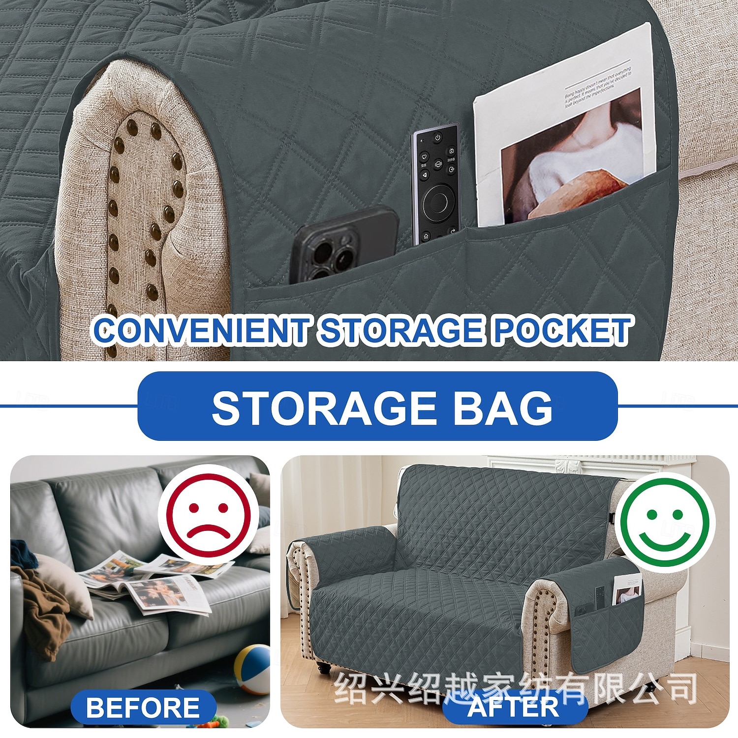 Waterproof Non Slip Pet Sofa Mat Solid Color One Piece Sofa Cover Couch Protector Durable Anti Stain Furniture Cover for Dogs Cats Living Room All Season Use 2026 - $34.99 –P4