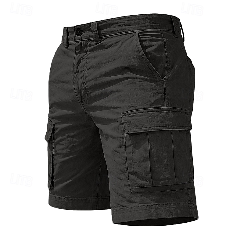 Per uomo Carico tattico Pantaloncini cargo Shorts Pantaloncini casual Tasca Semplice Sopra il ginocchio Casuale All'aperto Abbigliamento casual alla moda Moda Streetwear Cáqui Escuro Nero Inelastico del 2026 a $29.99 –P5