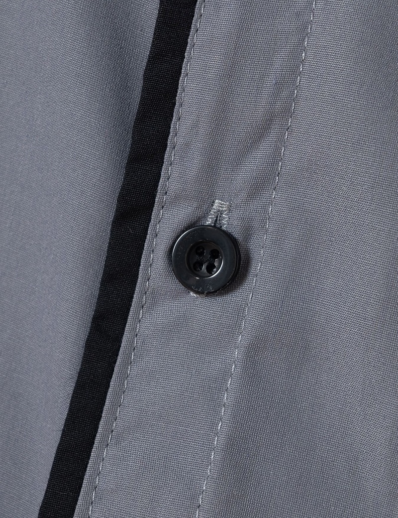 Voor heren Overhemd Button-down overhemd Lapwerk Casual Dagelijks Zwart Wit Rood Marineblauw Lange mouw Strijkijzer Zomer Lente Kleding Zak 2026 - E£1506.04 –P9