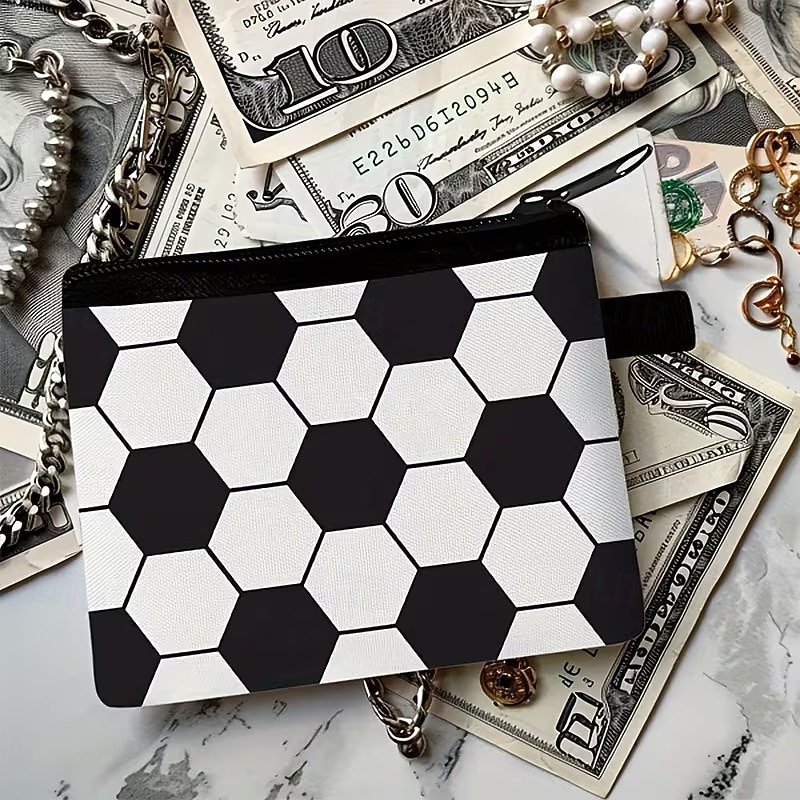 Paquete de 9 monederos de fútbol para niños, mini estuches con cremallera para llaves, monedas y auriculares, ideales para rellenar bolsas de regalos para fiestas temáticas deportivas y como obsequio 2026 - $22.99 –P3