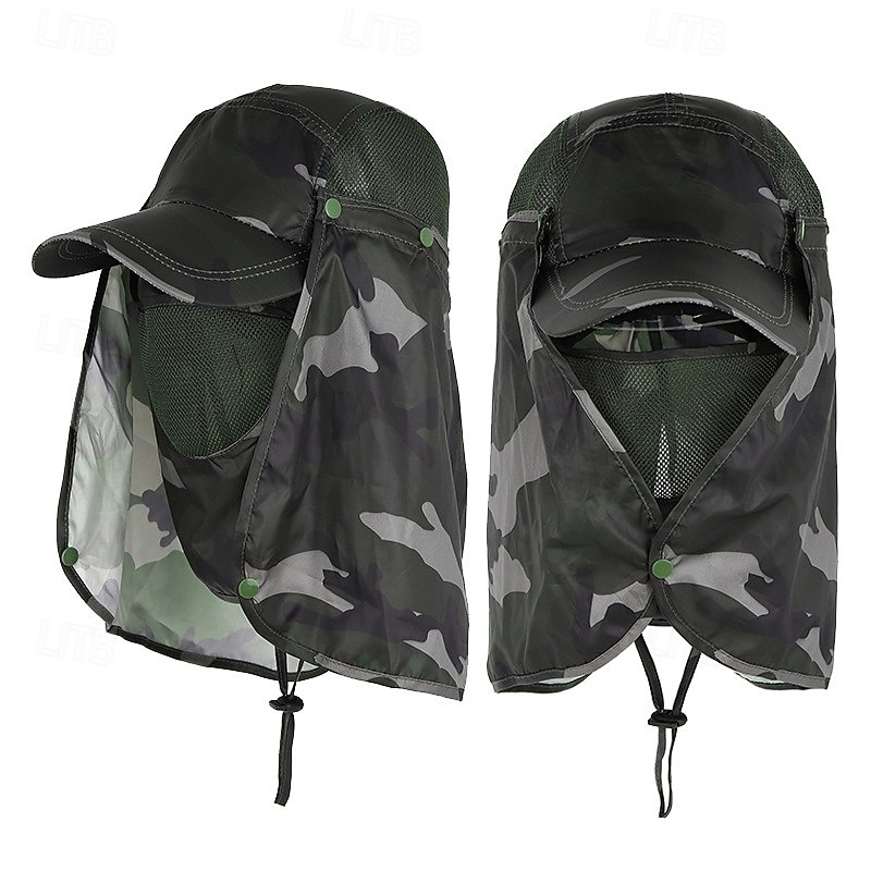2-in-1 UV Protection Sun Hat for Men & Women, Outdoor Summer Hat with Removable Face Shield for Fishing, Hiking & Camping, Lightweight, Breathable, Quick-Dry Sun Hat for Full Face & Neck Protection 2026 - $18.99 –P16